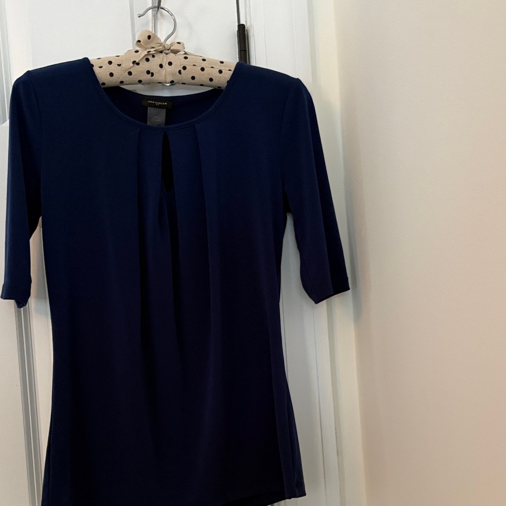 Ann Taylor Deep Blue Blouse